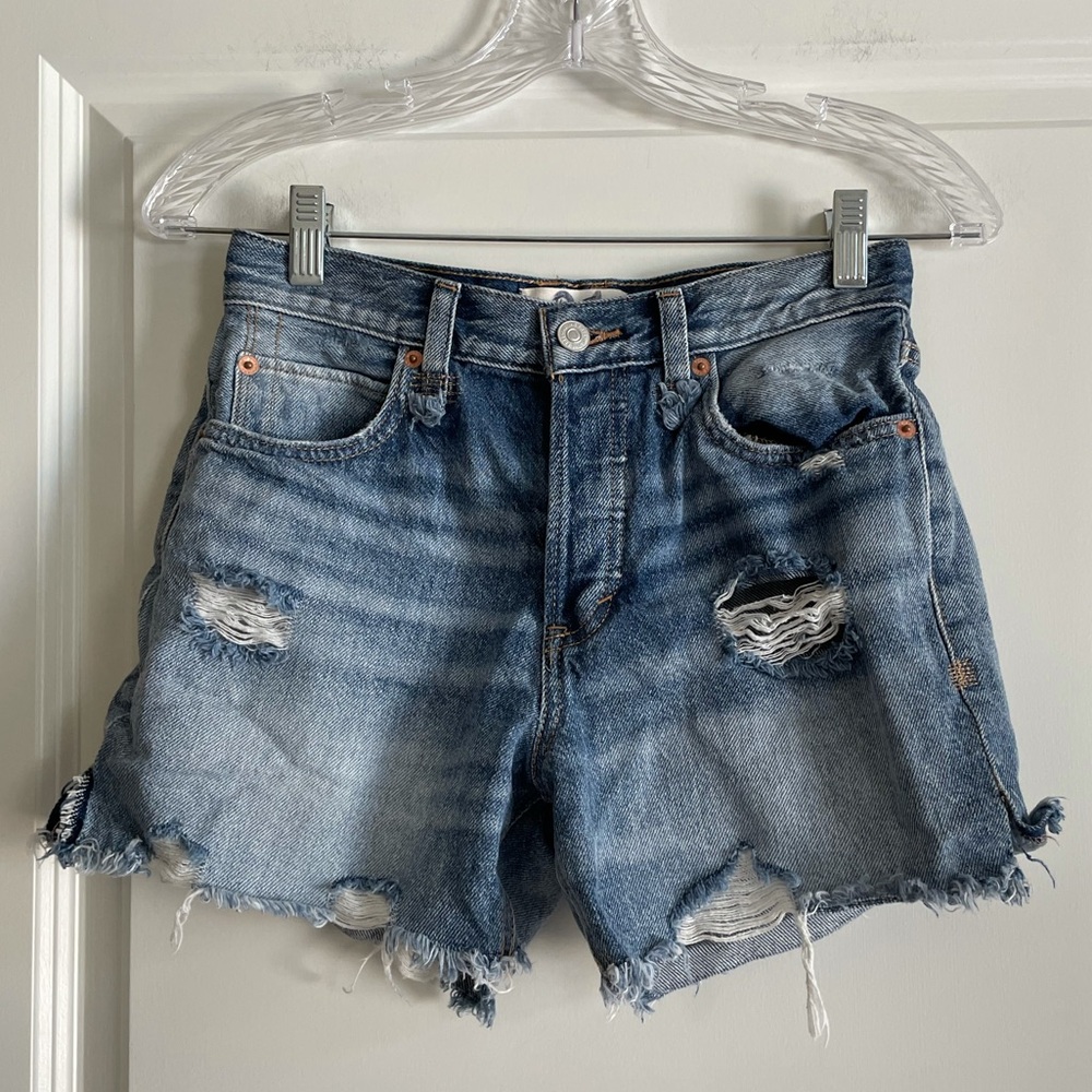 We The Free Button Fly Jean Shorts